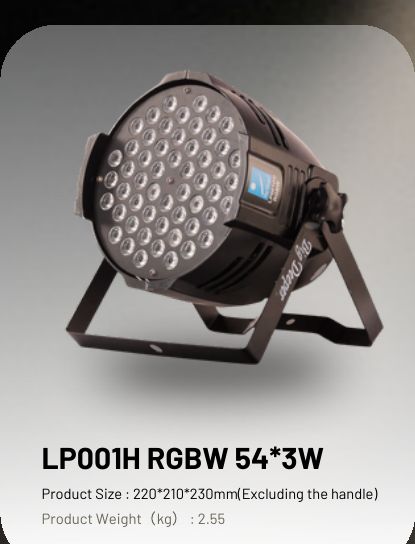 LP001H RGBW 54×3W — BigDeeper Par Lights