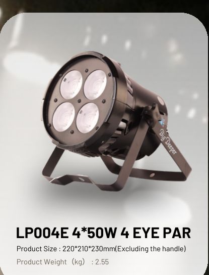 LP004E 4×50W 4 Eye Par — BigDeeper Par Lights